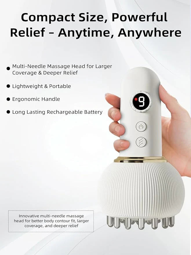 Intelligent Electric Massager – Smart Deep Tissue Muscle Relaxation Device with Multiple Modes, Portable Handheld Body Massager