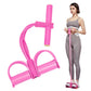 4-Tube Pedal Resistance Band Fitness Trainer – Full Body Workout Exercise Band for Home Gym | BuyGenZ