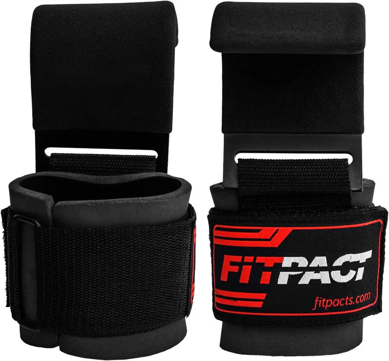 LORDEX Fitness Lifting Hook Straps – Heavy Duty Wrist Support Hooks for Weightlifting, Deadlifts & Gym Training | BuyGenZ