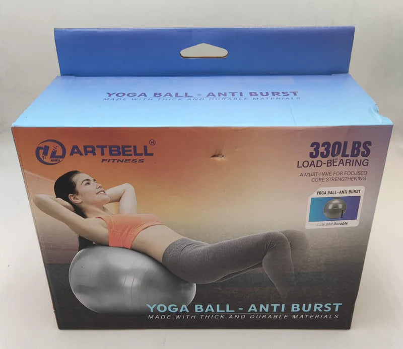 LORDEX Gym Ball for Fitness – Anti-Burst Stability Ball for Yoga, Core Strength & Home Workout | BuyGenZ