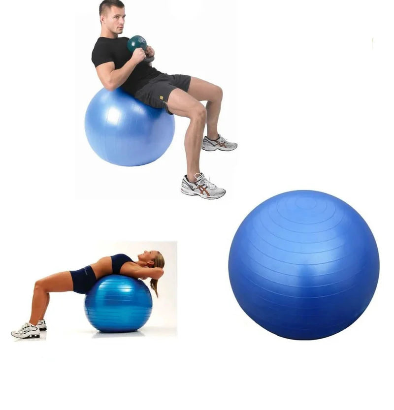 LORDEX Gym Ball for Fitness – Anti-Burst Stability Ball for Yoga, Core Strength & Home Workout | BuyGenZ