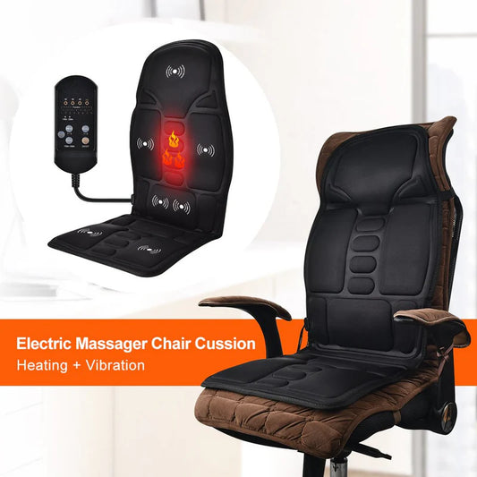 Massage Seat Topper Cushion – Vibrating Back & Seat Massager for Chair, Car & Office Comfort | BuyGenZ