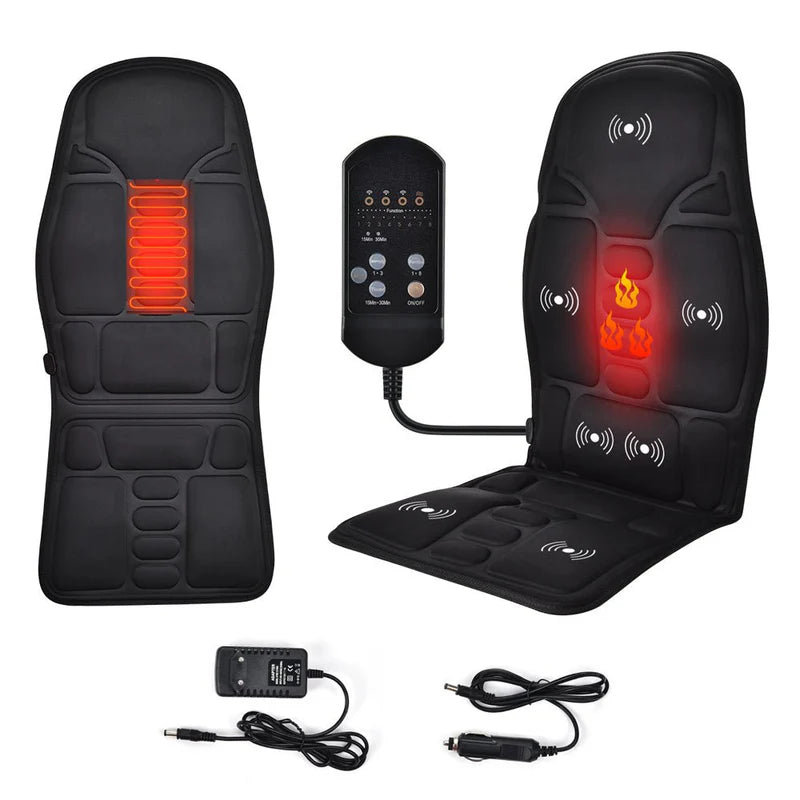 Massage Seat Topper Cushion – Vibrating Back & Seat Massager for Chair, Car & Office Comfort | BuyGenZ