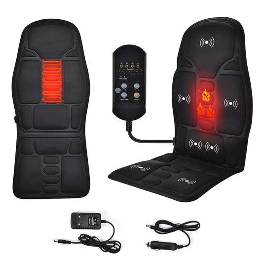 Massage Seat Topper Cushion – Vibrating Back & Seat Massager for Chair, Car & Office Comfort | BuyGenZ